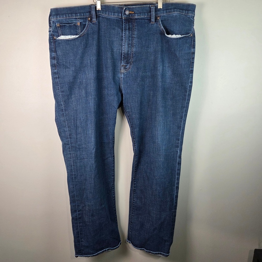 Lucky Brand 181 Relaxed Straight Mens 46x30 Blue Excellent Denim Jeans